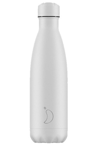 Chilly's Bottle All White  500ml  Stainless Steel