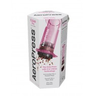 Aeropress Coffee Maker Clear Pink 